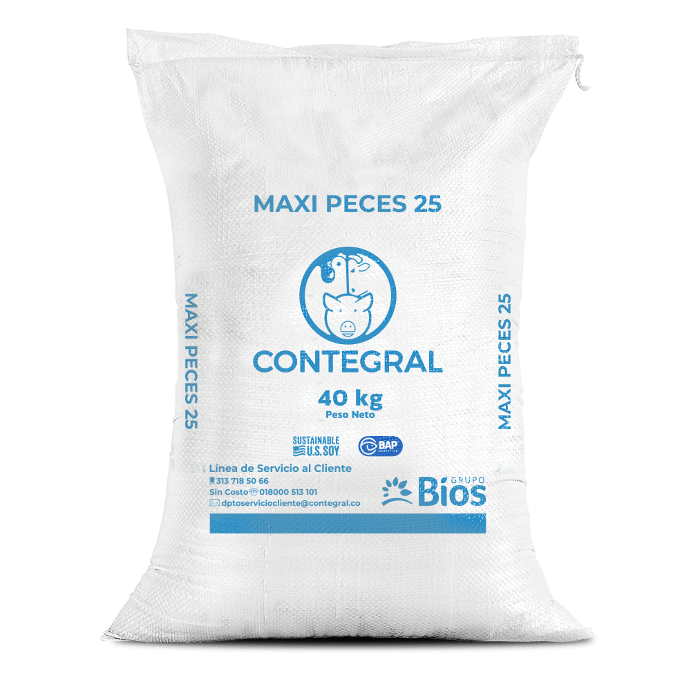Imagen de CONTEGRAL Maxi Peces 25% 40 Kg