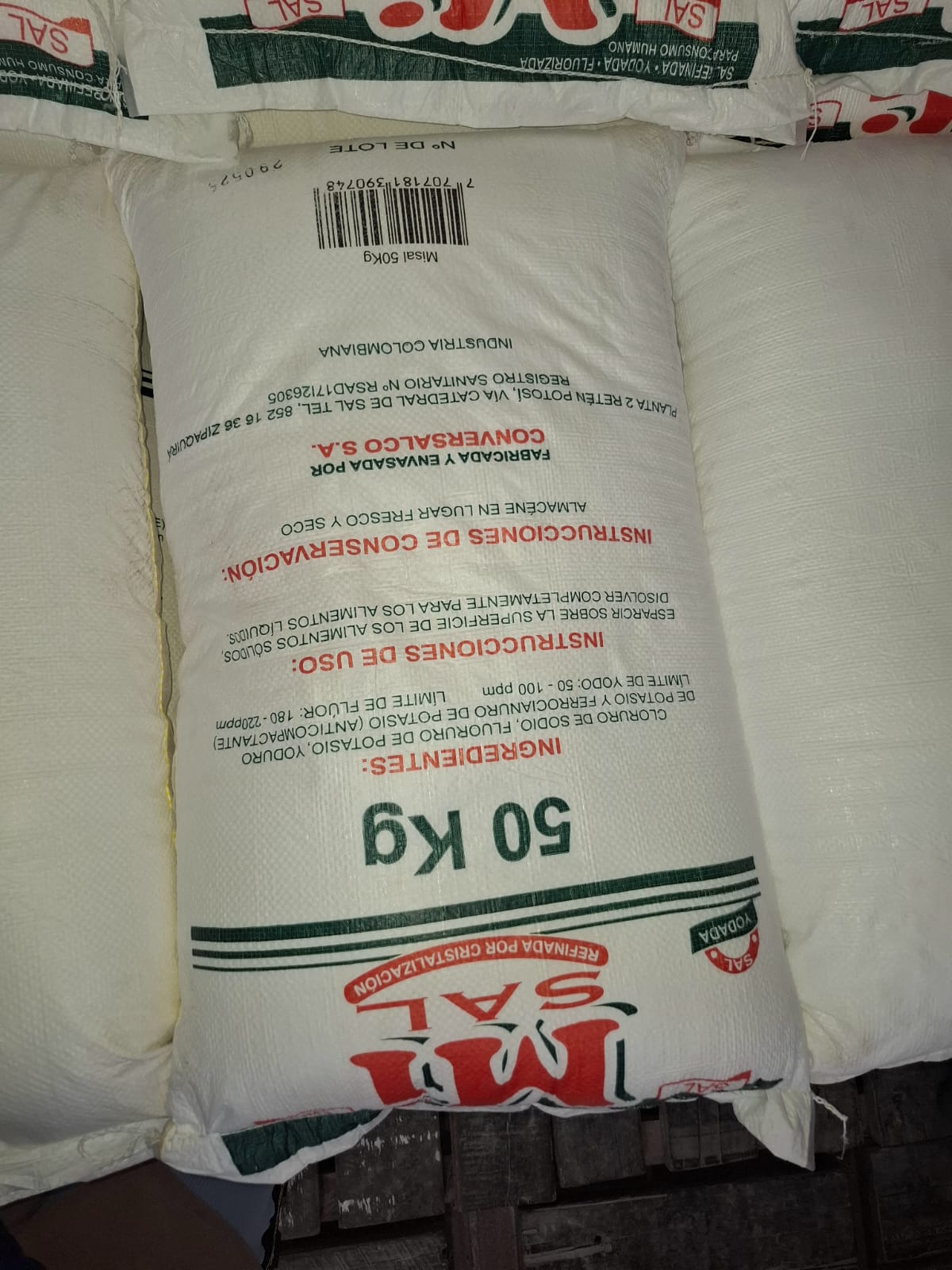 Imagen de SAL YODADA DE CONSUMO H. MISAL 50 Kg